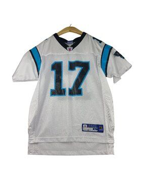 Carolina Panthers Reebok NFL Jersey #17 Jake Delhomme White Youth Large 14/16
